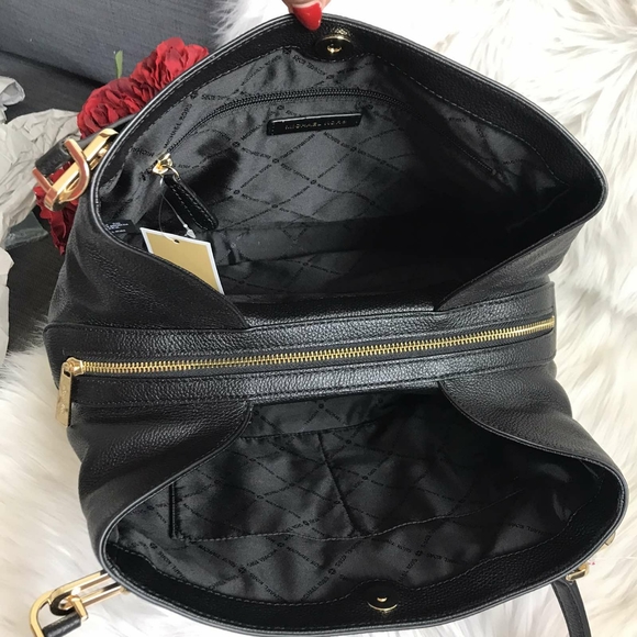 NWT MICHAEL KORS LEIGHTON LARGE SHOULDER TOTE - Picture 4 of 6